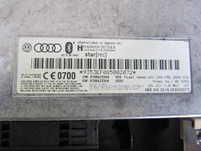 Audi OEM 09 A4 B8 Bluetooth Wireless Control Interface Module Unit Harman Becker 8T0862336A3